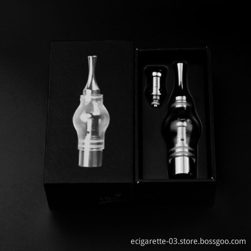 2014 new products glass V8s bulb atomizer with led light inside